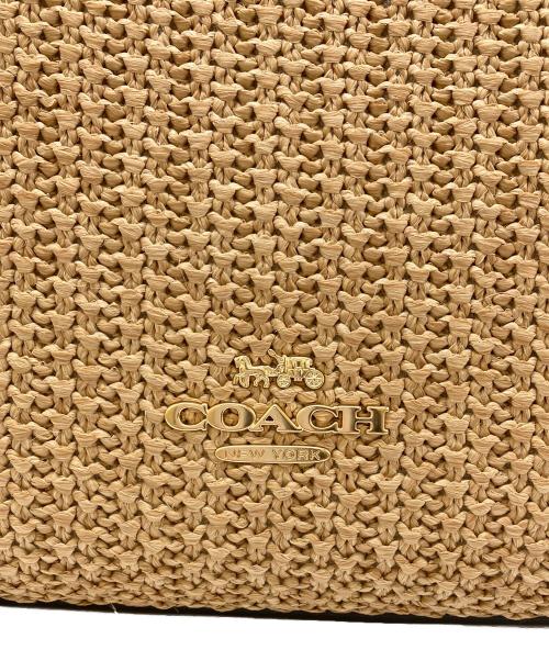 COACH（コーチ）COACH (コーチ) ハドリーターンロックトートバッグ ベージュの古着・服飾アイテム
