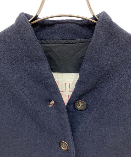 journal standard luxe（ジャーナルスタンダード ラックス）journal standard luxe (ジャーナルスタンダード ラックス) H+ HANNOH WESSEL (アッシュプリュス アノー ヴェセル) 別注ウール混コート ネイビー サイズ:38の古着・服飾アイテム
