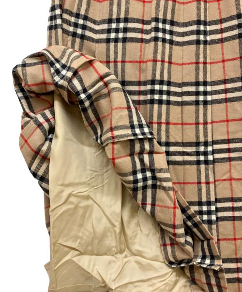 Burberry's（バーバリーズ）Burberry's (バーバリーズ) ノバチェックウールスカート ベージュ サイズ:Lの古着・服飾アイテム