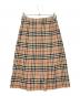 Burberry's (バーバリーズ) ノバチェックウールスカート ベージュ サイズ:L：9000円
