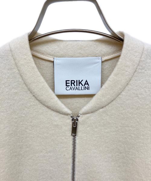 ERIKA CAVALLINI（エリカ カヴァリーニ）ERIKA CAVALLINI (エリカ カヴァリーニ) ウールノースリーブワンピース アイボリー サイズ:40の古着・服飾アイテム