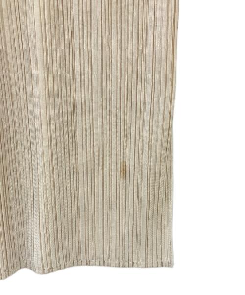 PLEATS PLEASE（プリーツプリーズ）PLEATS PLEASE (プリーツプリーズ) ボウタイワンピース ベージュ サイズ:3の古着・服飾アイテム