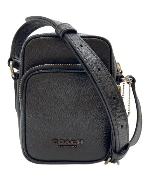 COACH（コーチ）COACH (コーチ) クロスグレイン ベケット クロスボディ ショルダー バッグ ブラックの古着・服飾アイテム