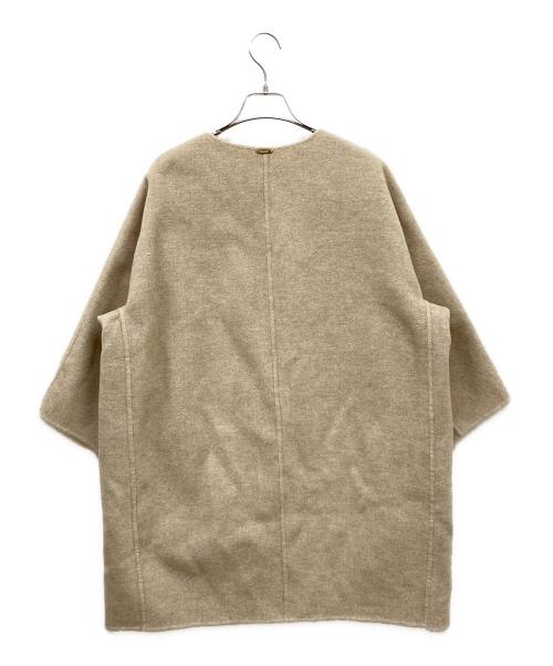 MUSE de Deuxieme Classe（ミューズ ドゥーズィエム クラス）MUSE de Deuxieme Classe (ミューズ ドゥーズィエム クラス) リバーノーカラーコート ベージュ サイズ:不明の古着・服飾アイテム