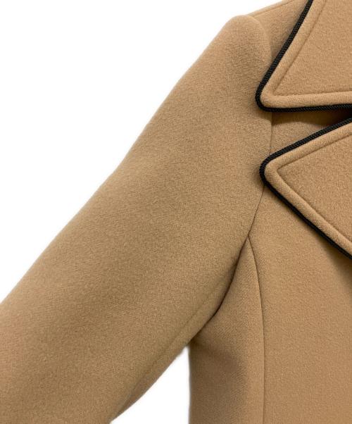 GUCCI（グッチ）GUCCI (グッチ) シングルブレスト ウールロングコート ベージュ サイズ:40の古着・服飾アイテム