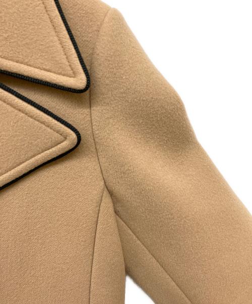 GUCCI（グッチ）GUCCI (グッチ) シングルブレスト ウールロングコート ベージュ サイズ:40の古着・服飾アイテム