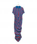 LOEWEロエベ）の古着「BLUE Asymmetrical dress」｜ブルー