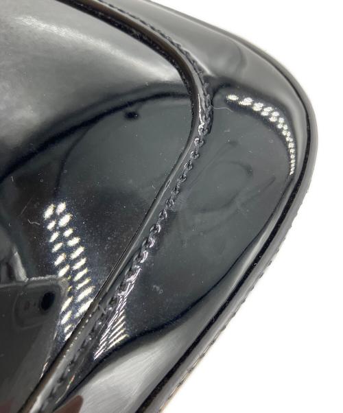 GUCCI（グッチ）GUCCI (グッチ) エナメルミニショルダーバッグ ブラックの古着・服飾アイテム