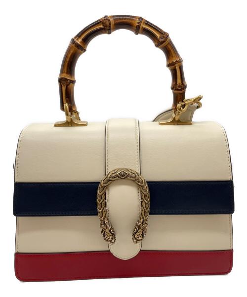 GUCCI（グッチ）GUCCI (グッチ) バンブーディオニュソスミディアム2WAY アイボリーの古着・服飾アイテム