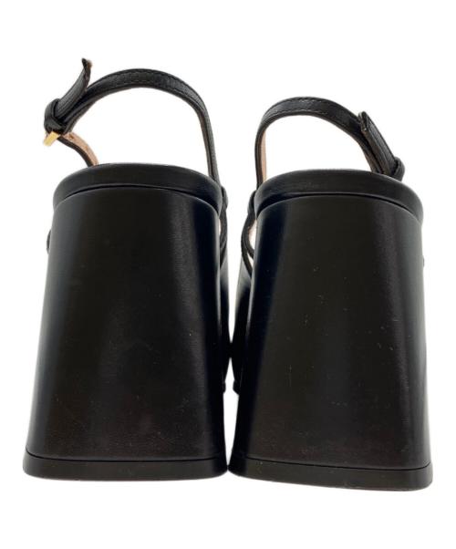 GUCCI（グッチ）GUCCI (グッチ) ホースビットスクエアトゥパンプス ブラック サイズ:38の古着・服飾アイテム