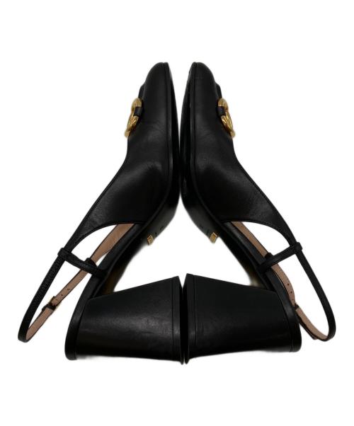 GUCCI（グッチ）GUCCI (グッチ) ホースビットスクエアトゥパンプス ブラック サイズ:38の古着・服飾アイテム