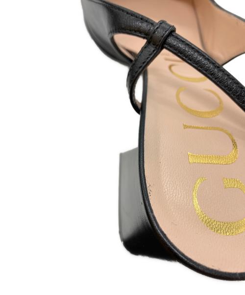 GUCCI（グッチ）GUCCI (グッチ) ホースビットスクエアトゥパンプス ブラック サイズ:38の古着・服飾アイテム