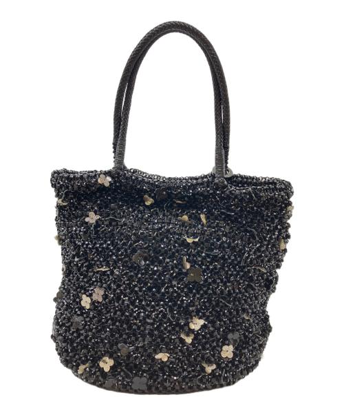 ANTEPRIMA（アンテプリマ）ANTEPRIMA (アンテプリマ) フィオリトゥーラ ワイヤーバッグ エナメルブラックの古着・服飾アイテム