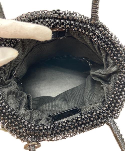 ANTEPRIMA（アンテプリマ）ANTEPRIMA (アンテプリマ) フィオリトゥーラ ワイヤーバッグ エナメルブラックの古着・服飾アイテム