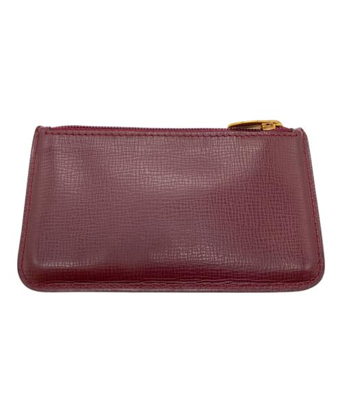 Cartier（カルティエ）Cartier (カルティエ) マストラインキーフック付コインケース ボルドーの古着・服飾アイテム
