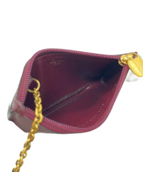 Cartier（カルティエ）Cartier (カルティエ) マストラインキーフック付コインケース ボルドーの古着・服飾アイテム