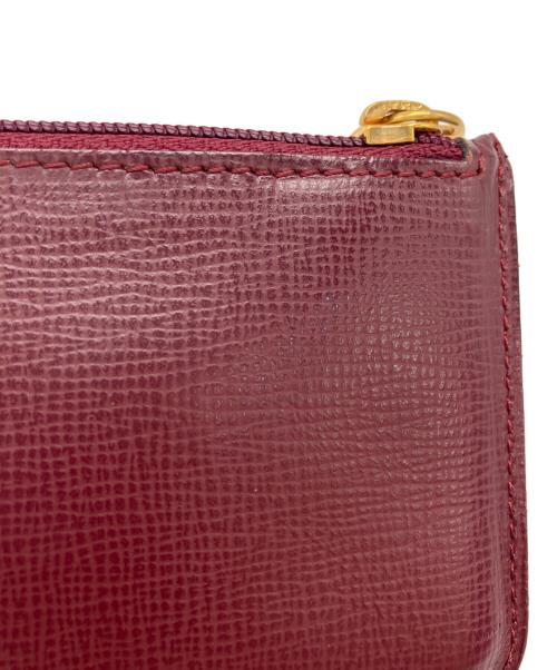 Cartier（カルティエ）Cartier (カルティエ) マストラインキーフック付コインケース ボルドーの古着・服飾アイテム