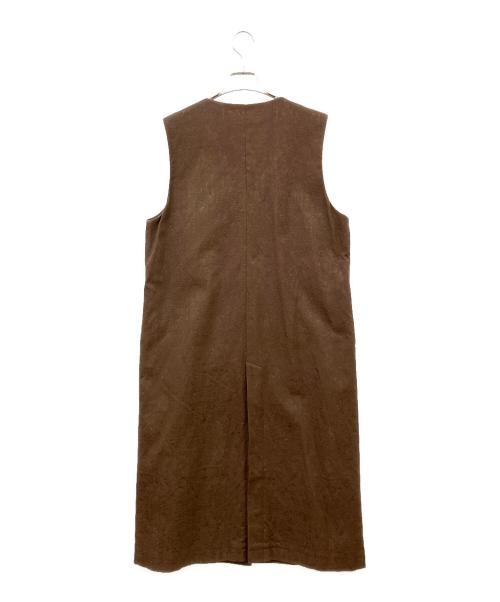 LESS（レス）LESS (レス) ロングベスト ブラウン サイズ:Freeの古着・服飾アイテム