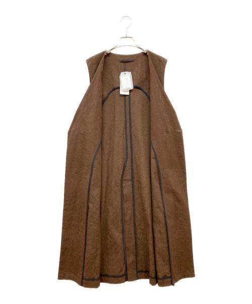 LESS（レス）LESS (レス) ロングベスト ブラウン サイズ:Freeの古着・服飾アイテム