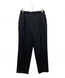 CABAN（キャバン）の古着「ウールギャバジン 1タックテーパードパンツ」｜ブラック