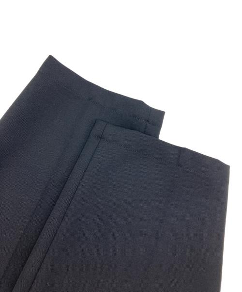 CABAN（キャバン）CABAN (キャバン) ウールギャバジン 1タックテーパードパンツ ブラック サイズ:Mの古着・服飾アイテム