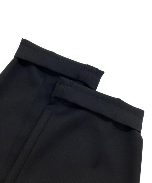 CABAN（キャバン）CABAN (キャバン) ウールギャバジン 1タックテーパードパンツ ブラック サイズ:Mの古着・服飾アイテム