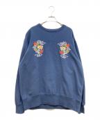 BEAMSビームス）の古着「SUKA CREW SWEAT EMBROIDERED」｜ネイビー