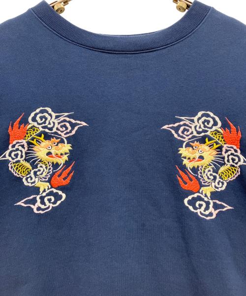 BEAMS（ビームス）BEAMS (ビームス) SUKA CREW SWEAT EMBROIDERED ネイビー サイズ:SIZE Mの古着・服飾アイテム