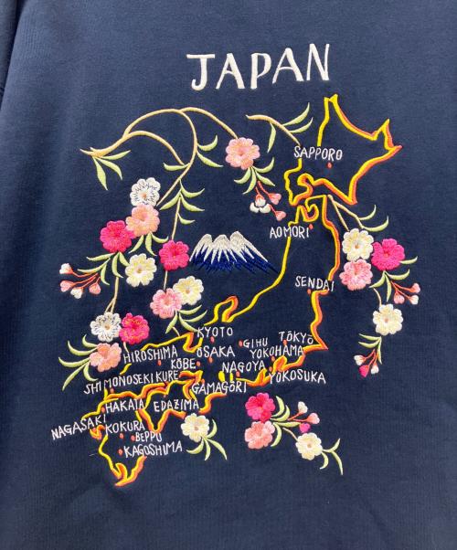 BEAMS（ビームス）BEAMS (ビームス) SUKA CREW SWEAT EMBROIDERED ネイビー サイズ:SIZE Mの古着・服飾アイテム