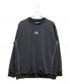 DUFFER×UMBROダファー×アンブロ）の古着「TRACK CREW SWETT」｜ブラック