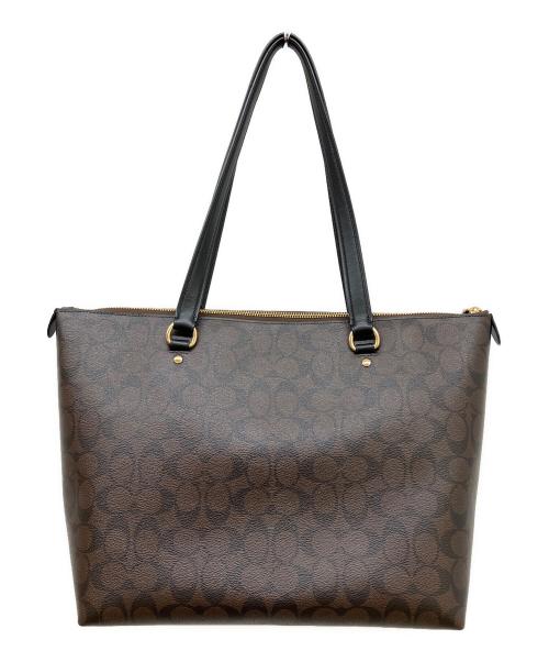 COACH（コーチ）COACH (コーチ) ギャラリー トート シグネチャー キャンバス ブラウンの古着・服飾アイテム