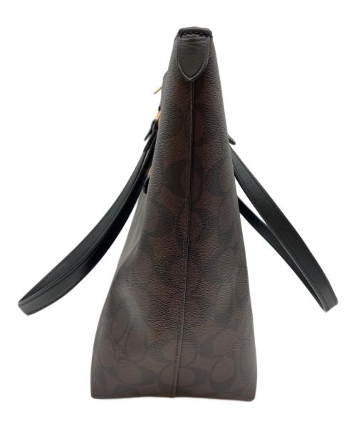 COACH（コーチ）COACH (コーチ) ギャラリー トート シグネチャー キャンバス ブラウンの古着・服飾アイテム