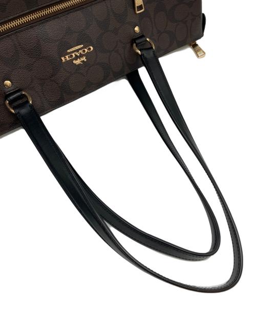 COACH（コーチ）COACH (コーチ) ギャラリー トート シグネチャー キャンバス ブラウンの古着・服飾アイテム