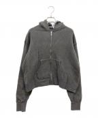 ticca×VERMEIL par ienaティッカ×ヴェルメイユ パー イエナ）の古着「ダウニー裏毛ZIPパーカー」｜グレー