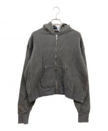 ticca×VERMEIL par iena（ティッカ×ヴェルメイユ パー イエナ）の古着「ダウニー裏毛ZIPパーカー」｜グレー