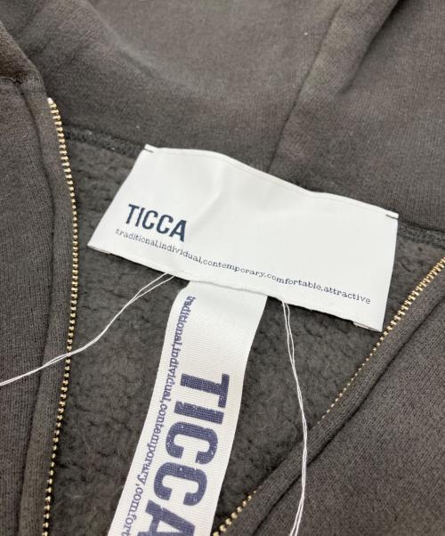 ticca（ティッカ）ticca (ティッカ) VERMEIL par iena (ヴェルメイユ パー イエナ) ダウニー裏毛ZIPパーカー グレー サイズ:SIZE Freeの古着・服飾アイテム