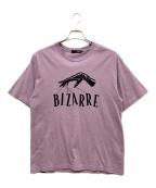 Thee Hysteric XXXジィ ヒステリックトリプルエックス）の古着「LEATHER HAND Tシャツ」｜パープル