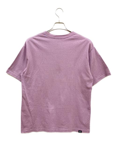 Thee Hysteric XXX（ジィ ヒステリックトリプルエックス）Thee Hysteric XXX (ジィ ヒステリックトリプルエックス) LEATHER HAND Tシャツ パープル サイズ:Mの古着・服飾アイテム