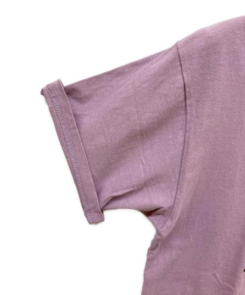 Thee Hysteric XXX（ジィ ヒステリックトリプルエックス）Thee Hysteric XXX (ジィ ヒステリックトリプルエックス) LEATHER HAND Tシャツ パープル サイズ:Mの古着・服飾アイテム