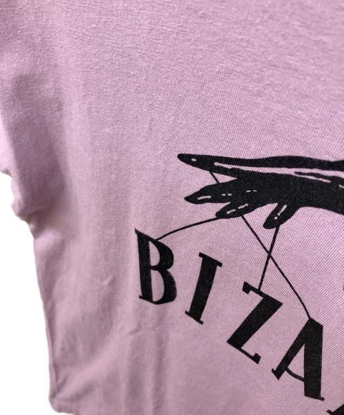 Thee Hysteric XXX（ジィ ヒステリックトリプルエックス）Thee Hysteric XXX (ジィ ヒステリックトリプルエックス) LEATHER HAND Tシャツ パープル サイズ:Mの古着・服飾アイテム