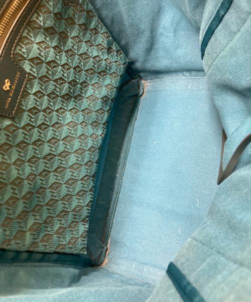 ANYA HINDMARCH（アニヤ・ハインドマーチ）ANYA HINDMARCH (アニヤ・ハインドマーチ) ポントトート ベルベット グリーンの古着・服飾アイテム