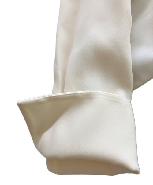 Adam et Rope（アダム エ ロペ）Adam et Rope (アダム エ ロペ) ペプラムドレス ホワイト×ブラック サイズ:36 未使用品の古着・服飾アイテム