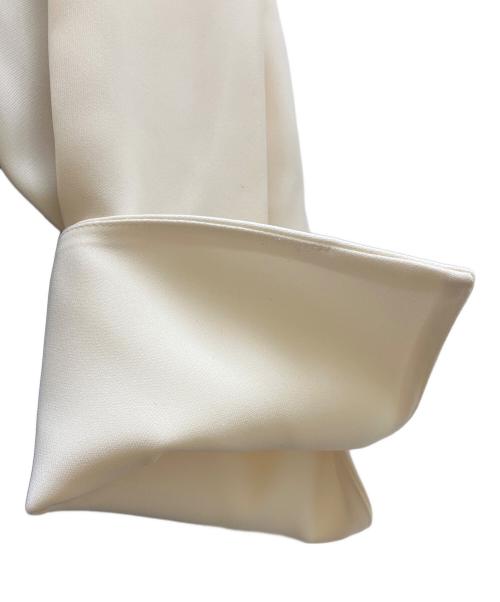 Adam et Rope（アダム エ ロペ）Adam et Rope (アダム エ ロペ) ペプラムドレス ホワイト×ブラック サイズ:36 未使用品の古着・服飾アイテム