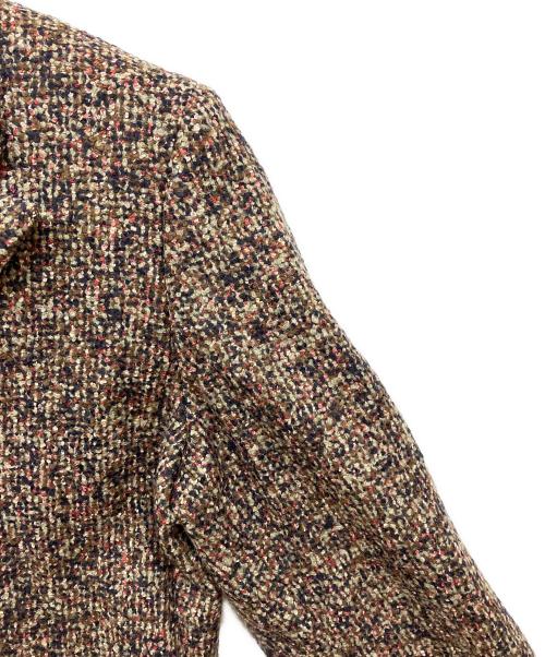 Salvatore Ferragamo（サルヴァトーレ フェラガモ）Salvatore Ferragamo (サルヴァトーレ フェラガモ) ツイードチェスターコート ベージュ サイズ:Sの古着・服飾アイテム