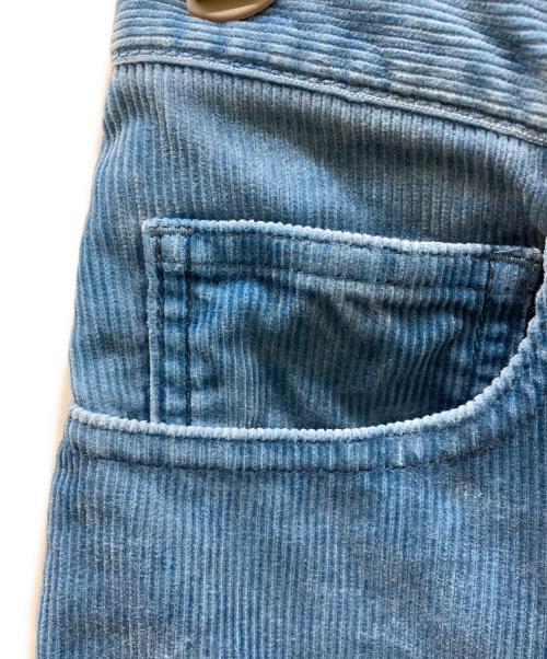 AURALEE（オーラリー）AURALEE (オーラリー) PIGMENT DYE FINX CORDUROY WIDE 5P PANTS/ピグメントダイフィンクスコーデュロイワイド5ポケットパンツ ブルー サイズ:Sの古着・服飾アイテム