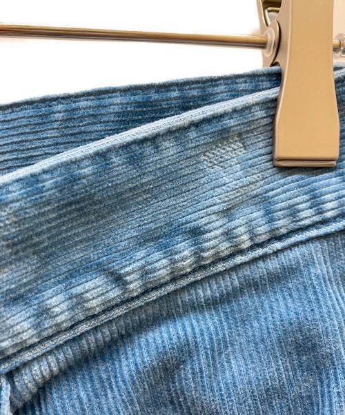 AURALEE（オーラリー）AURALEE (オーラリー) PIGMENT DYE FINX CORDUROY WIDE 5P PANTS/ピグメントダイフィンクスコーデュロイワイド5ポケットパンツ ブルー サイズ:Sの古着・服飾アイテム