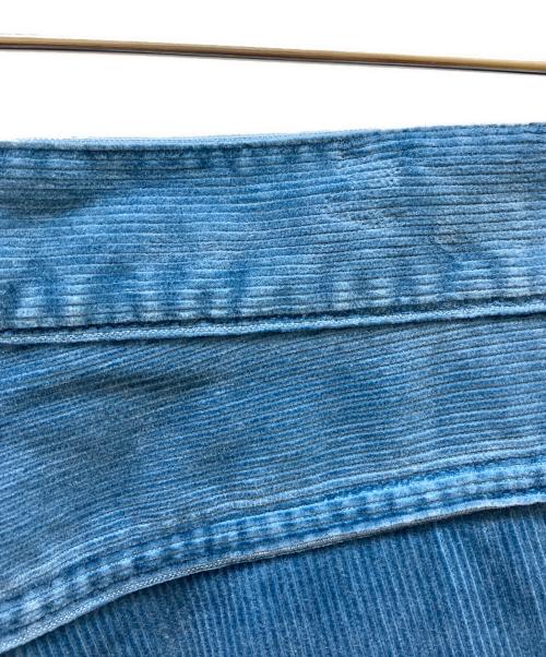 AURALEE（オーラリー）AURALEE (オーラリー) PIGMENT DYE FINX CORDUROY WIDE 5P PANTS/ピグメントダイフィンクスコーデュロイワイド5ポケットパンツ ブルー サイズ:Sの古着・服飾アイテム