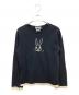 BLACK COMME des GARCONS（ブラックコムデギャルソン）の古着「ウサギ柄ニットプルオーバー」｜ブラック