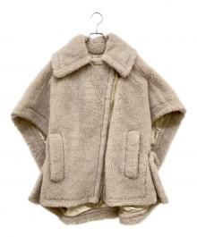 MaxMara（マックスマーラ）の古着「テディベアケープ ポンチョ」｜ライトピンク