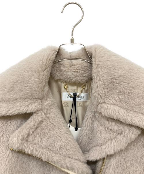 MaxMara（マックスマーラ）MaxMara (マックスマーラ) テディベアケープ ポンチョ ライトピンク サイズ:42 未使用品の古着・服飾アイテム